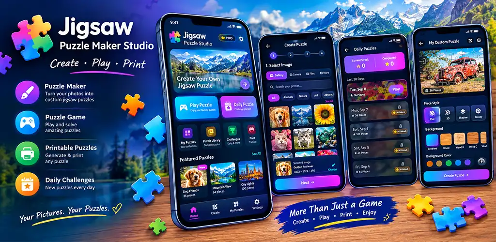 Jigsaw Puzzles Studio Banner