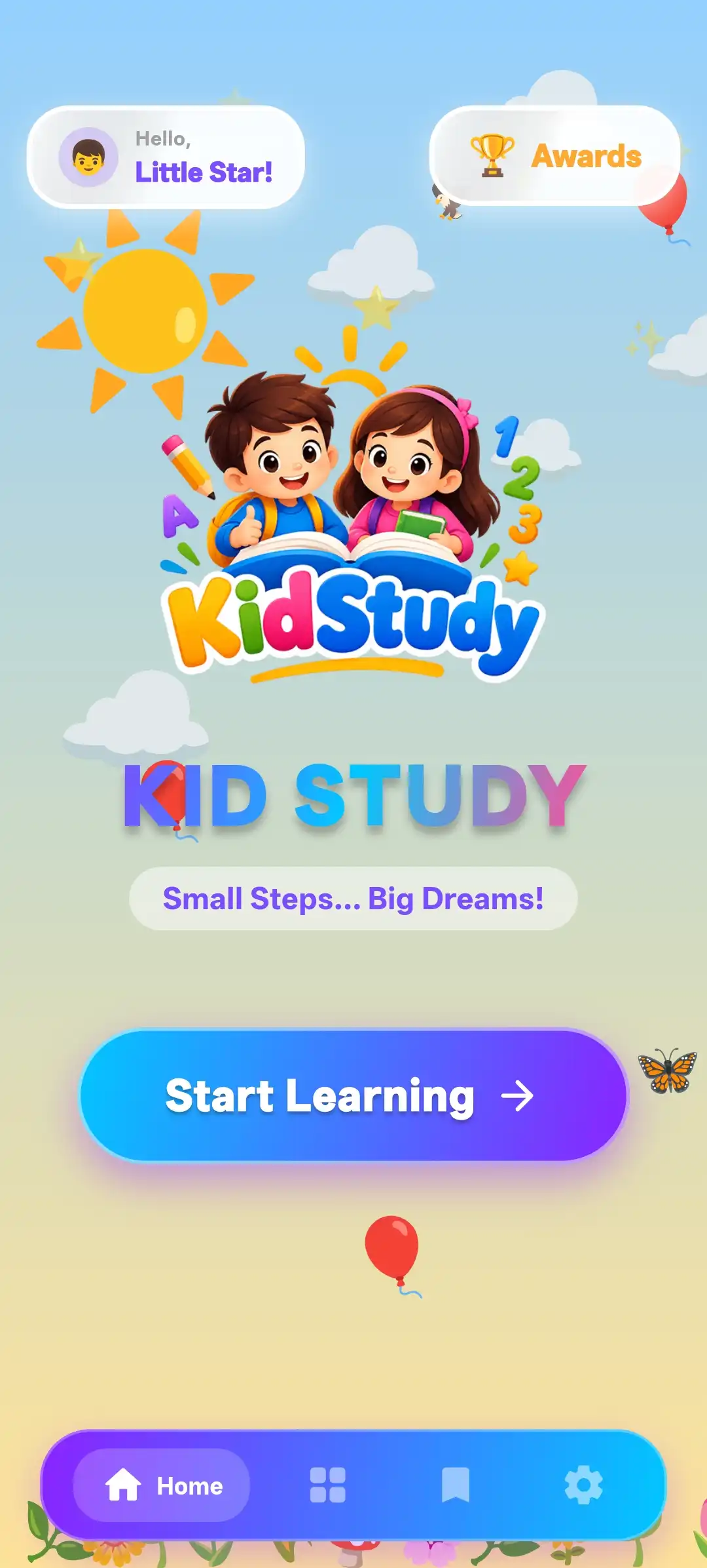 KidStudy App Screenshot